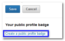 create a linkedin badge for email signature mac